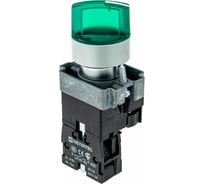 Переключатель MEYERTEC с LED подсветкой, 220V AC/ DC, зеленый, металл MTB2-BK3363 арт. 00000079375