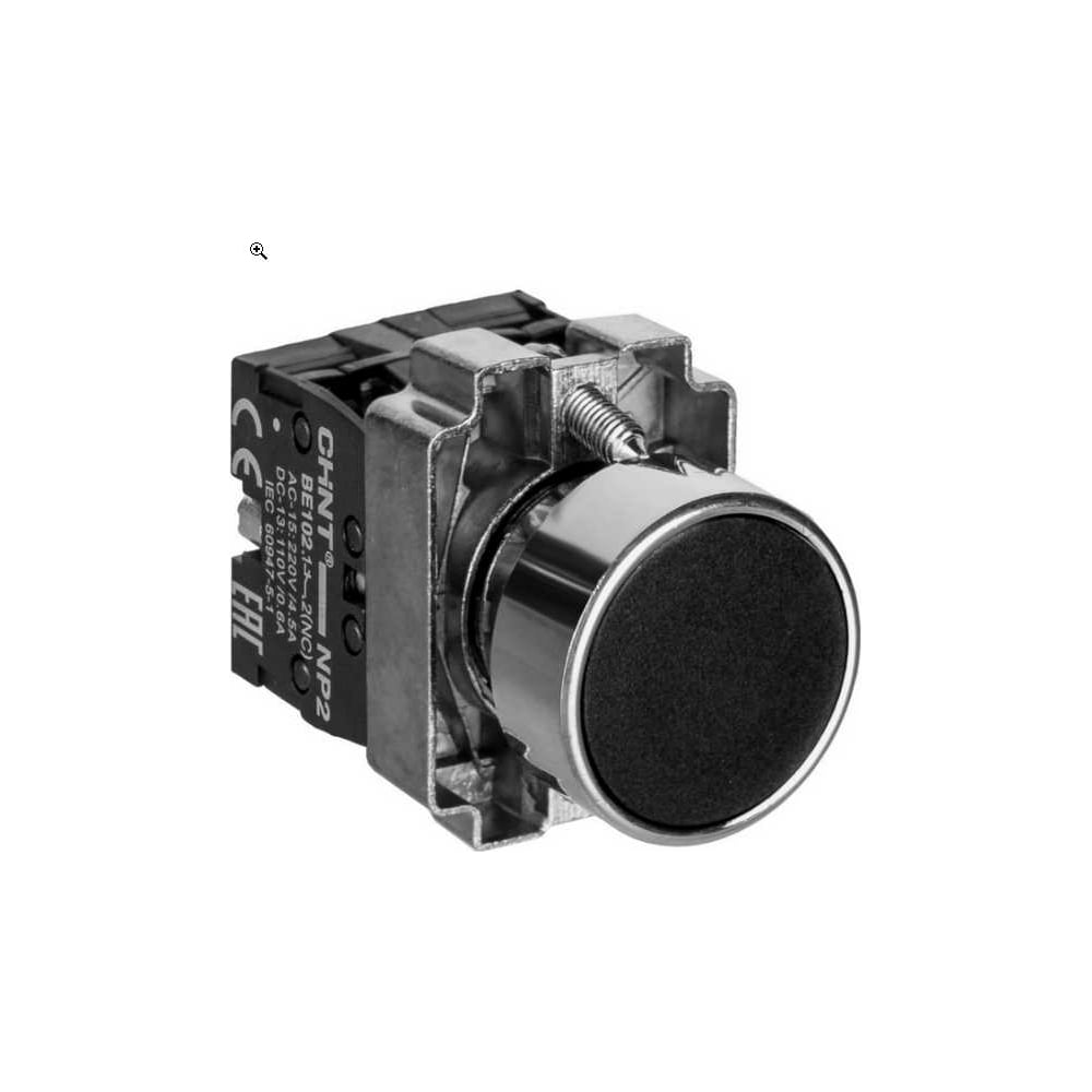 Кнопка управления CHINT NP2-BA25 без подсветки черн. 1НЗ +1НО IP40 ...