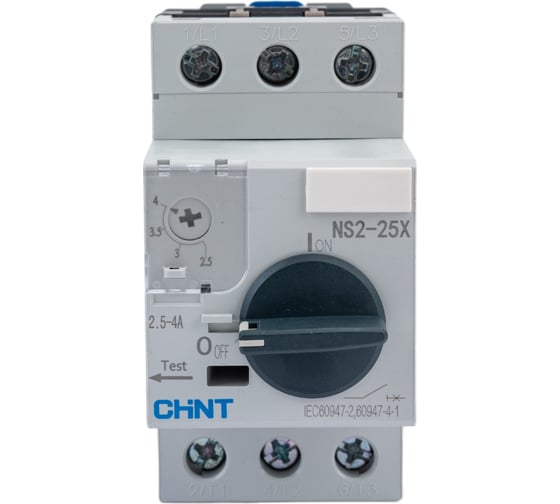Пускатель CHINT NS2-25x2.5-4А с поворотн. ручкой (R) 495183
