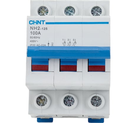 Выключатель нагрузки CHINT 3п 100А NH2-125 (R) 401062