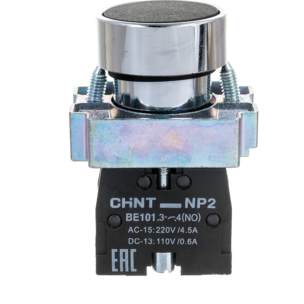 Кнопка управления CHINT NP2-BA21 без подсветки черн. 1НО IP40 573787 ...
