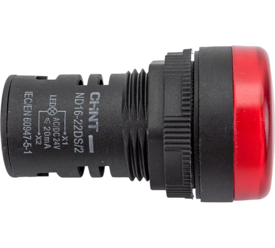Индикатор CHINT ND16-22DS/2 красн. AC/DC 24В (R) 592938