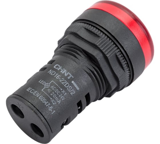 Индикатор CHINT ND16-22DS/2 красн. AC/DC 24В (R) 592938
