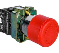 Кнопка управления CHINT "Грибок" d40мм (2) NP2-BS542 без подсветки красн. 1НЗ IP40 574862