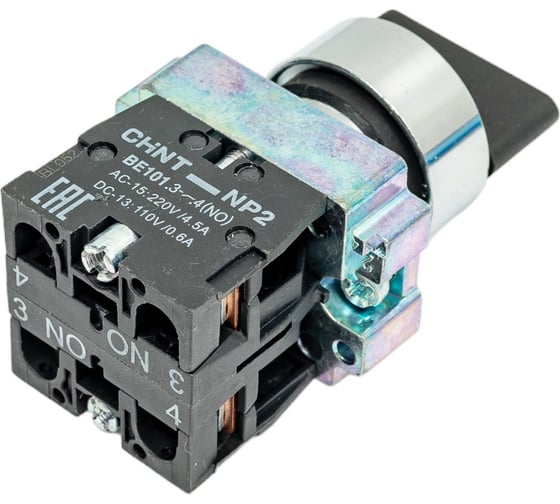 Переключатель CHINT NP2-BD53 3 полож. с возвратом 2НО IP40 574852