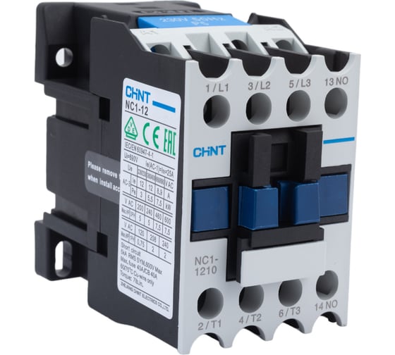 Контактор CHINT NC1-1210 12А 230В/АС3 1НО 50Гц (R) 221358