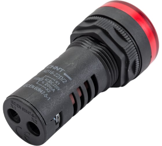 Индикатор CHINT ND16-22D/2 красный AC/DC 230В (R) 593075
