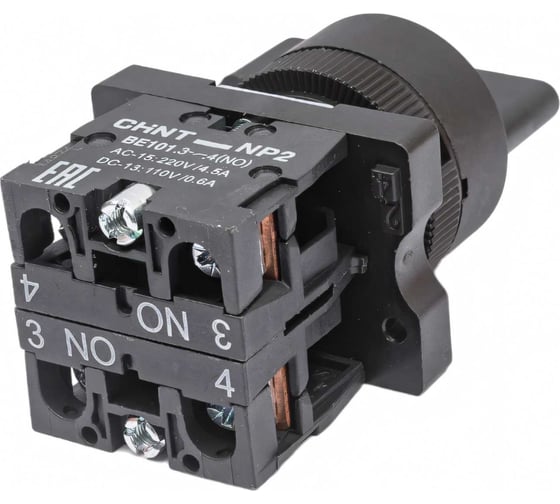 Переключатель CHINT NP2-EJ53 3 полож. с возвратом 2НО IP40 574828
