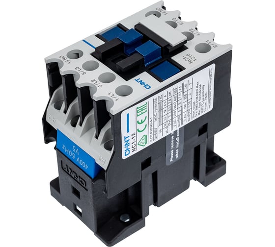 Контактор CHINT NC1-1210 12А 400В/АС3 1НО 50Гц (R) 221373