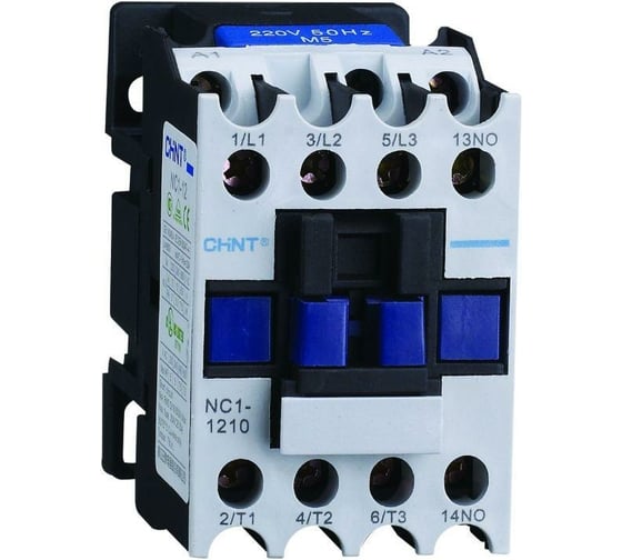 Контактор CHINT NC1-1210 12А 400В/АС3 1НО 50Гц (R) 221373 1