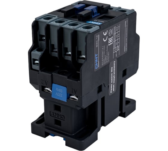 Контактор CHINT NXC-12 12А 220В/АС3 1НО+1НЗ 50Гц (R) 836712