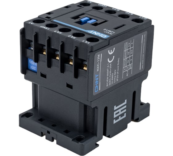 Контактор CHINT NXC-12M10 12А 220В/АС3 1НО 50Гц (R) 836580