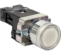 Кнопка EKF BA21 с подсветкой 230В белая NO PROxima xb2-bw21-230