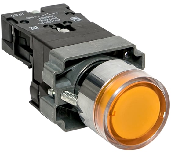 Кнопка EKF BA51 с подсветкой 230В желтая NO IP65 PROxima xb2-bw51-230-65 1