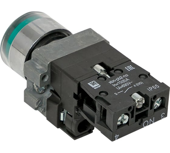 Кнопка EKF BA31 с подсветкой 230В зеленая NO IP65 PROxima xb2-bw31-230-65