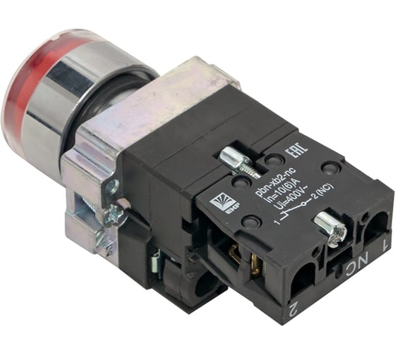 Кнопка EKF BA42 с подсветкой 230В красная NC PROxima xb2-bw42-230