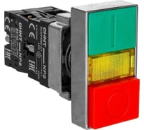 Двойная кнопка CHINT NP2-BW8465 1НО+1НЗ AC 230В(LED) IP40 573829