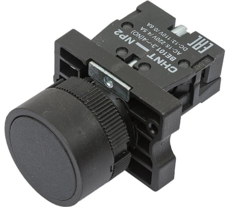 Кнопка управления CHINT NP2-EA21 без подсветки черный 1НО IP40 574814