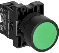 Кнопка управления CHINT NP2-EA35 без подсветки зеленая 1НО+1НЗ IP40 573779