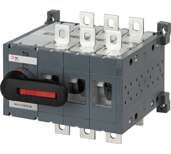 Выключатель-разъединитель ЭРА ВНК-35-31130 PRO mvr30-3-160E 3П 160А на 2 направления с фронтальной рукояткой управления, Б0054015 1