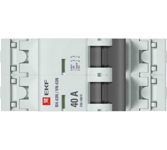 Выключатель нагрузки EKF PROxima 2P 40А ВН-63N S63240