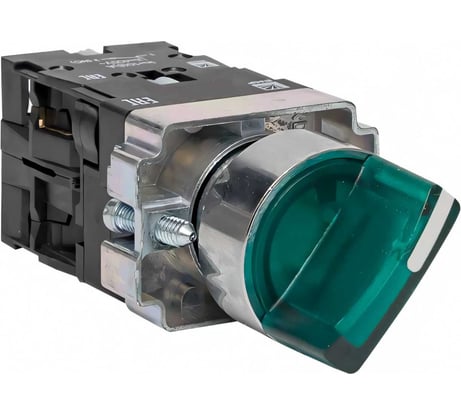 Переключатель EKF BD21 2P c зеленой подсветкой 230В NO PROxima xb2-bk21-g-230