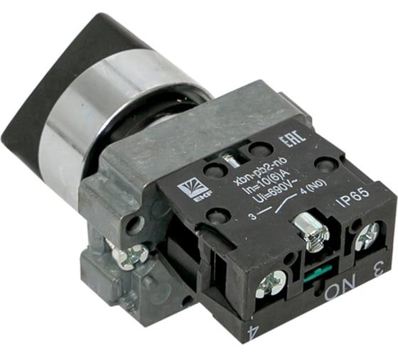 Переключатель BD21 2P короткая ручка NO IP65 PROxima EKF xb2-bd21-65