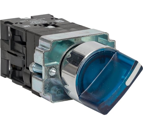 Переключатель BD21 2P c синей подсветкой 230В NO PROxima EKF xb2-bk21-b-230