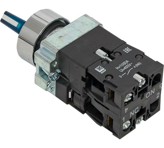 Переключатель BD33 3P c синей подсветкой 24В NO PROxima EKF xb2-bk33-b-24