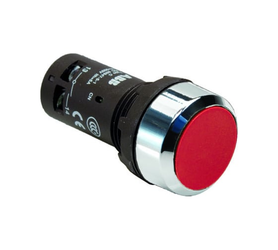Кнопка ABB CP1-30R-20 красная без фиксации 2HO 1SFA619100R3021