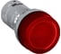 Лампа ABB CL2-520R красная со встроенным светодиодом 220В DC 1SFA619403R5201 1