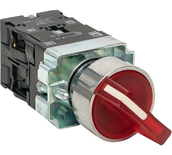 Переключатель EKF BD21 2P c красной подсветкой 24В NO PROxima xb2-bk21-r-24 1