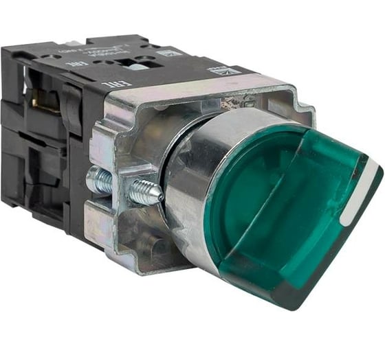 Переключатель EKF BD33 3P c зеленой подсветкой 230В NO PROxima xb2-bk33-g-230 1