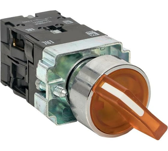 Переключатель EKF BD21 2P c желтой подсветкой 24В NO PROxima xb2-bk21-y-24 1