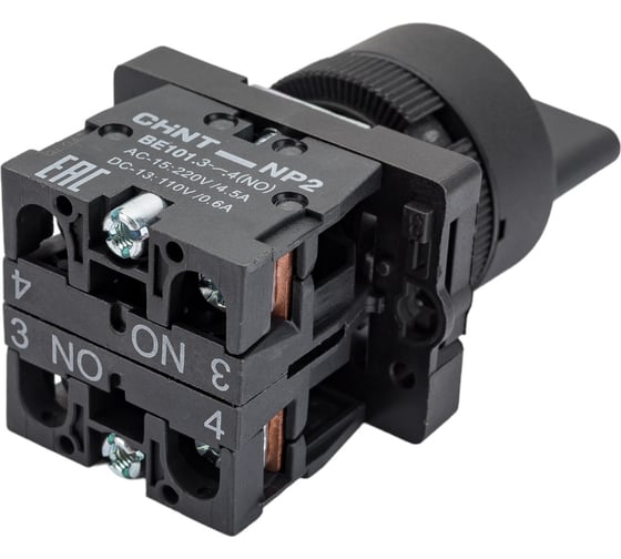 Переключатель CHINT NP2-ED33 3 полож. с фиксацией 2НО IP40 574822