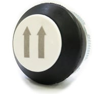 Кнопка GIOVENZANA белая, двойная, скорость, 2 стрелки вверх PLN013