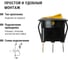Клавишный круглый переключатель TDM ELECTRIC MIRS-101-3-Y желтый, с подсветкой, 2 положения 1з SQ0703-0042 7