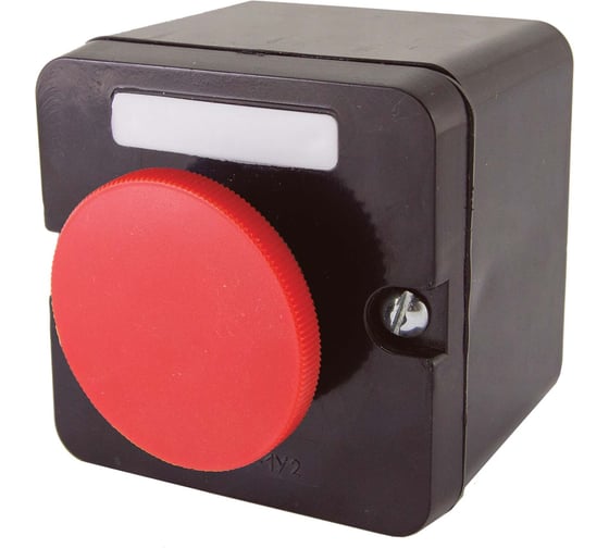 Кнопочный пост TDM ПКЕ 222-1 У2, красный гриб, IP54 SQ0742-0008 1