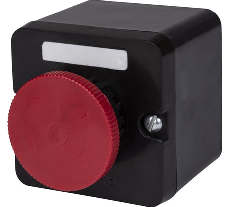 Кнопочный пост ПКЕ TDM ELECTRIC 212-1 У3, красный гриб с фиксацией, IP40 SQ0742-0027