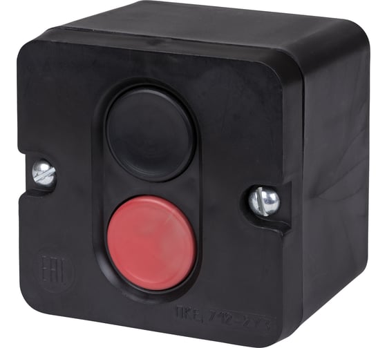 Кнопочный пост ПКЕ TDM 712 У3, красная и черная кнопки, IP40 SQ0742-0025 1