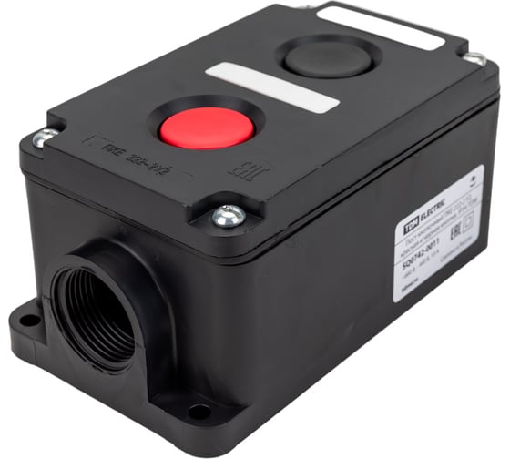Кнопочный пост ПКЕ TDM ELECTRIC 222-2 У2, красная и черная кнопки, IP54 SQ0742-0011