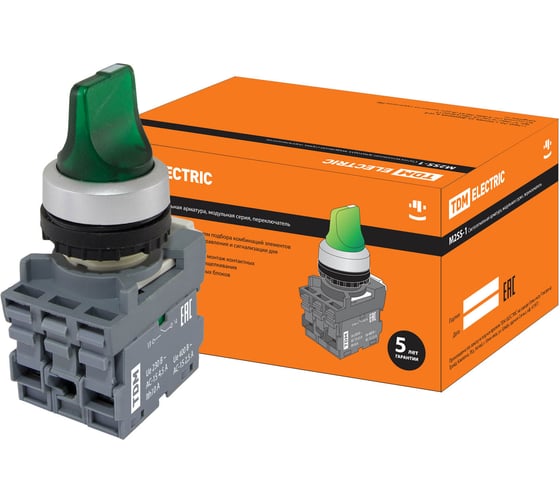 Переключатель на 3 положения с фиксацией TDM ELECTRIC M3SS1-21G SQ0747-0075