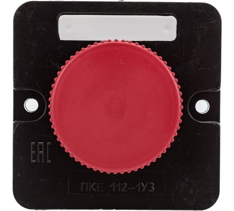 Кнопочный пост ПКЕ TDM ELECTRIC 112-1 У3, красный гриб, IP40 SQ0742-0006