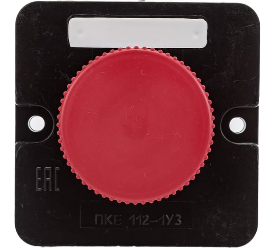 Кнопочный пост ПКЕ TDM 112-1 У3, красный гриб, IP40 SQ0742-0006 1