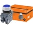 Кнопка с фиксацией TDM ELECTRIC MP2-20L (в сборе; диаметр 22 мм; 1з+1р; синяя) SQ0747-0010 1