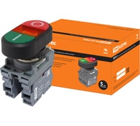 Двойная кнопка TDM ELECTRIC MPD2-11R (LED; в сборе; диаметр 22 мм; 220В; I/O) SQ0747-0046