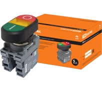 Двойная кнопка TDM ELECTRIC MPD2-11Y (LED; в сборе; диаметр 22 мм; 24В; I/O) SQ0747-0060