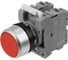 Кнопка с фиксацией TDM ELECTRIC MP2-20R (в сборе; диаметр 22 мм; 1з+1р; красная) SQ0747-0007 1
