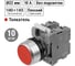 Кнопка с фиксацией TDM ELECTRIC MP2-20R (в сборе; диаметр 22 мм; 1з+1р; красная) SQ0747-0007 2