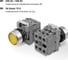 Кнопка с фиксацией TDM ELECTRIC MP2-21Y (LED; в сборе; диаметр 22 мм; 1з+1р; 220В; желтая) SQ0747-0023 5